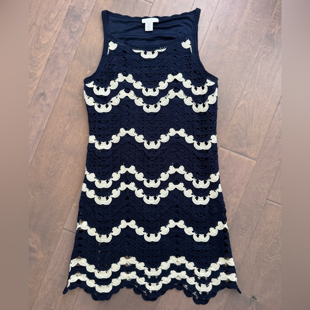 House of Harlow 1960 Crochet Scallop Sleeveless Dress